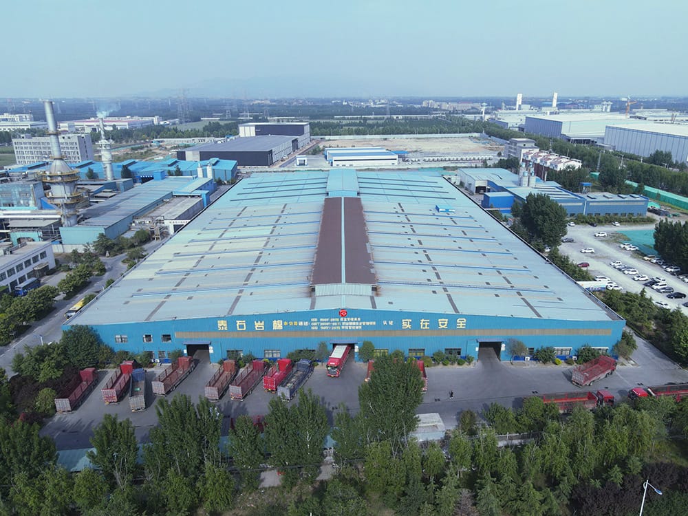 Aerial view of the manufacturing headquarters